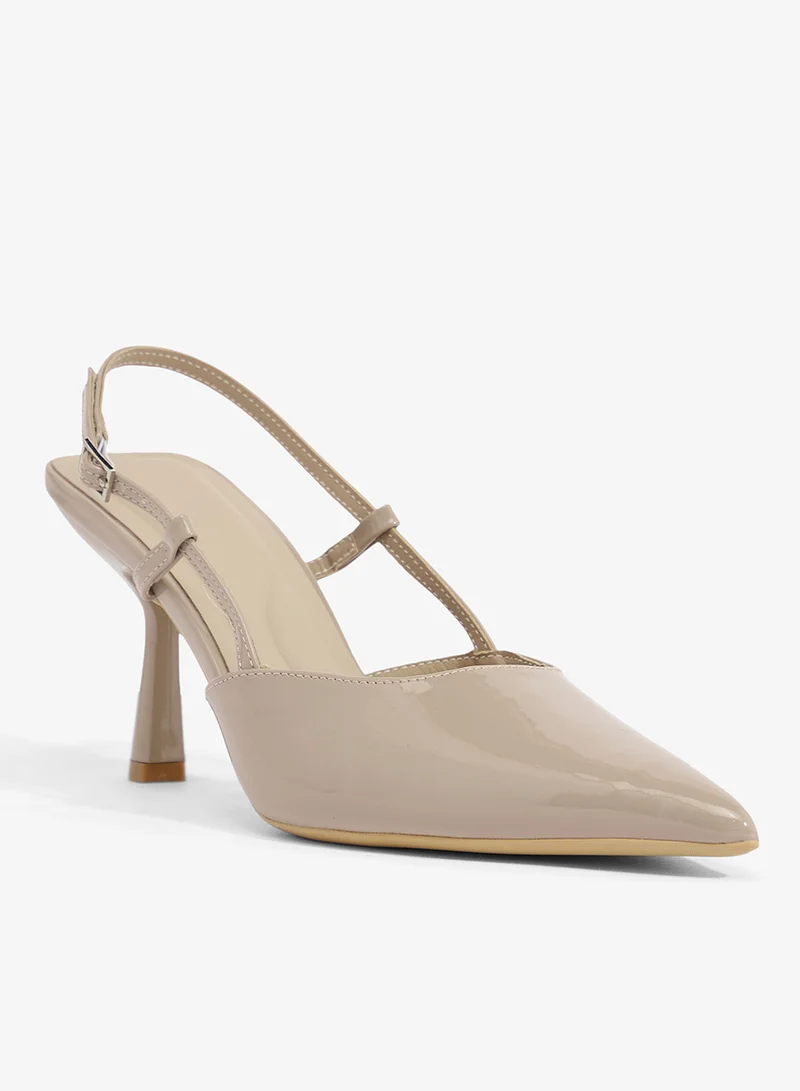 ايلا Sling Back Pumps With Mid Heel